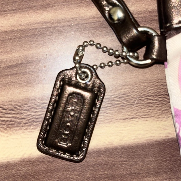 COACH OP ART PURPLE CLUTCH - Picture 8 of 11